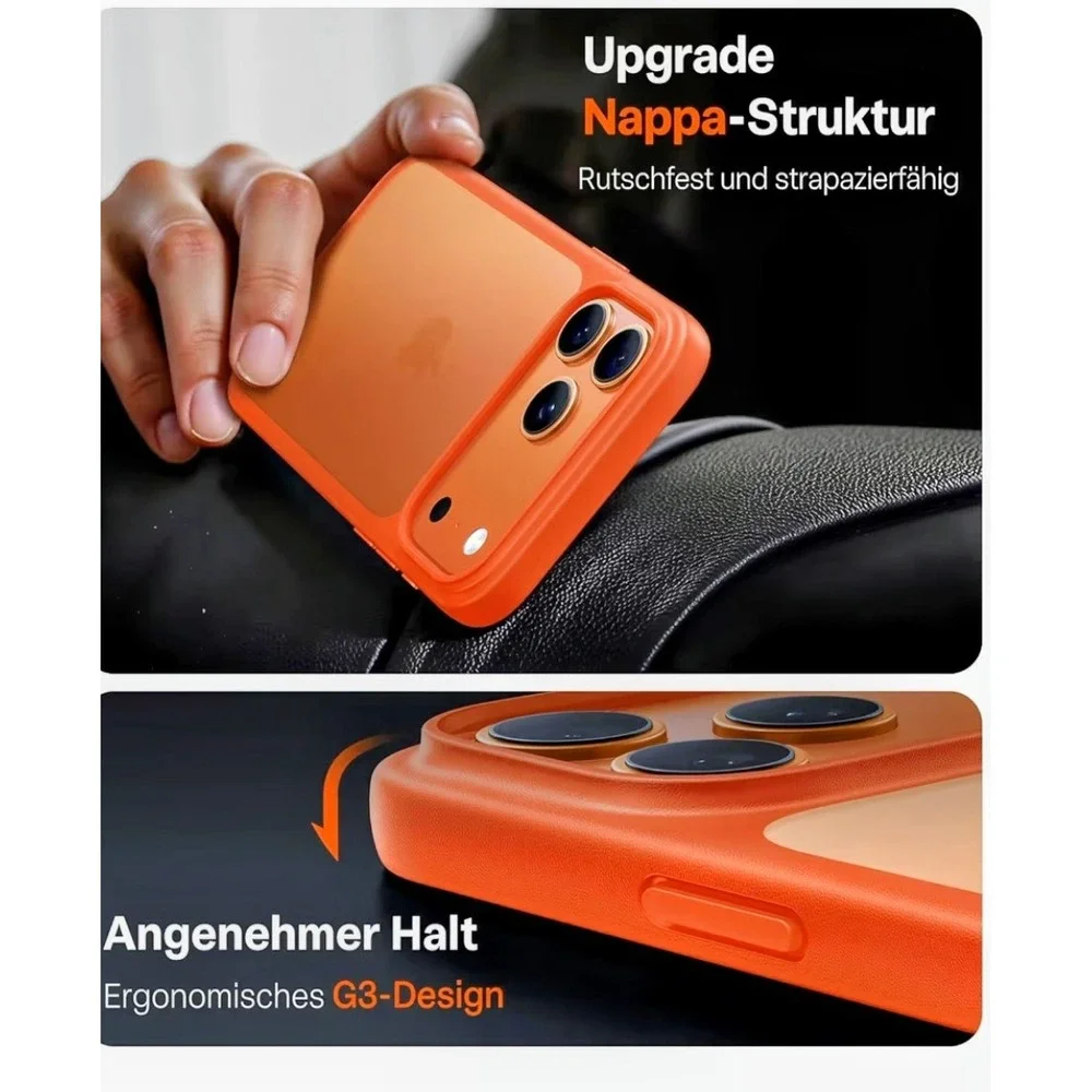 TORRAS Shockproof iPhone 17 Pro Case Cosmic Orange Military Grade 12FT Drop